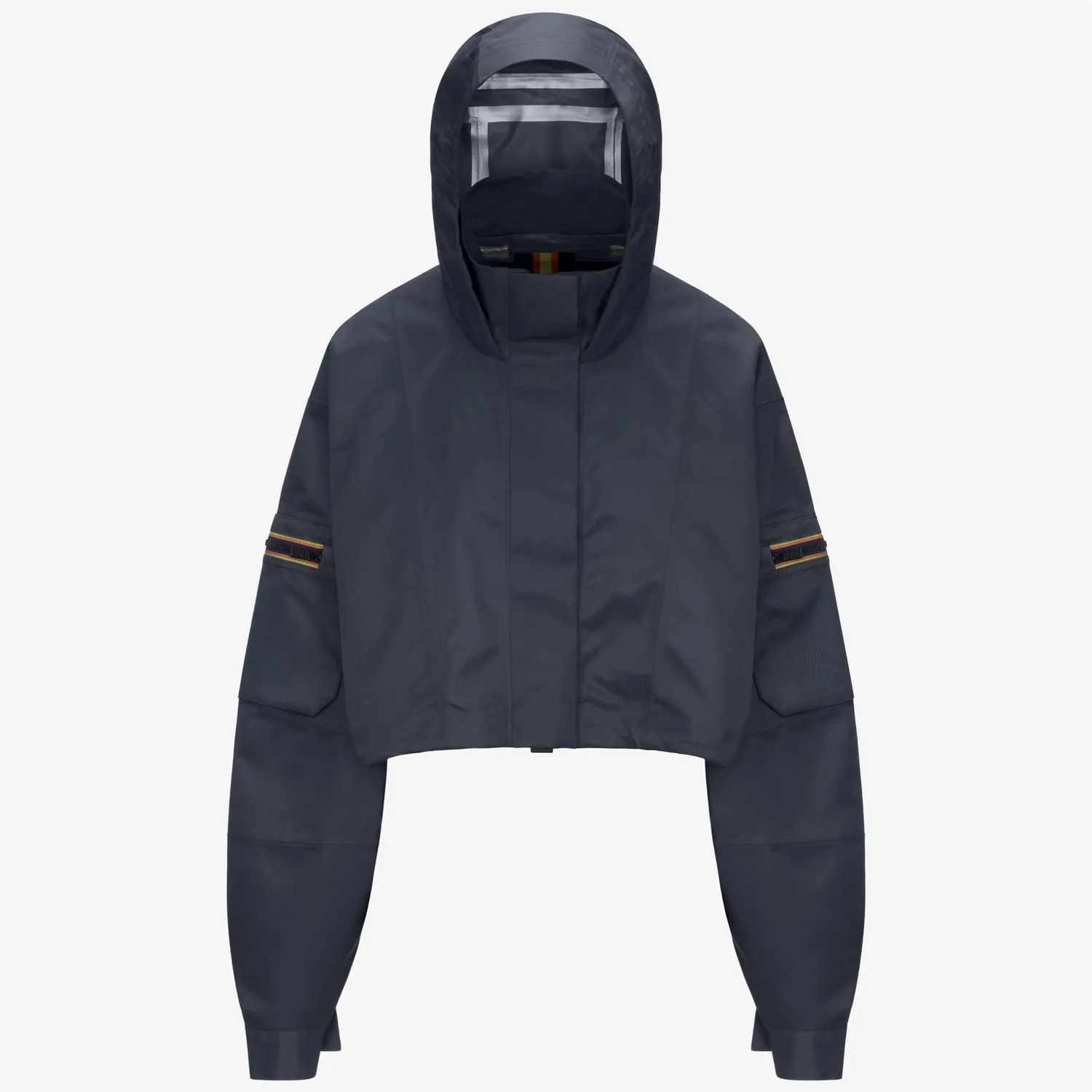 K-Way Jaxie Tech Shiny Twill geacă damă albastru scurtă