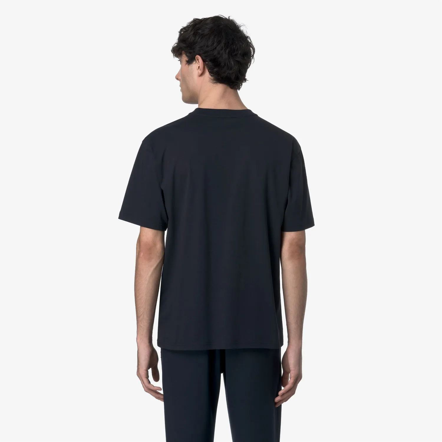K-Way Solo Jersey tricou barbati albastru bumbac