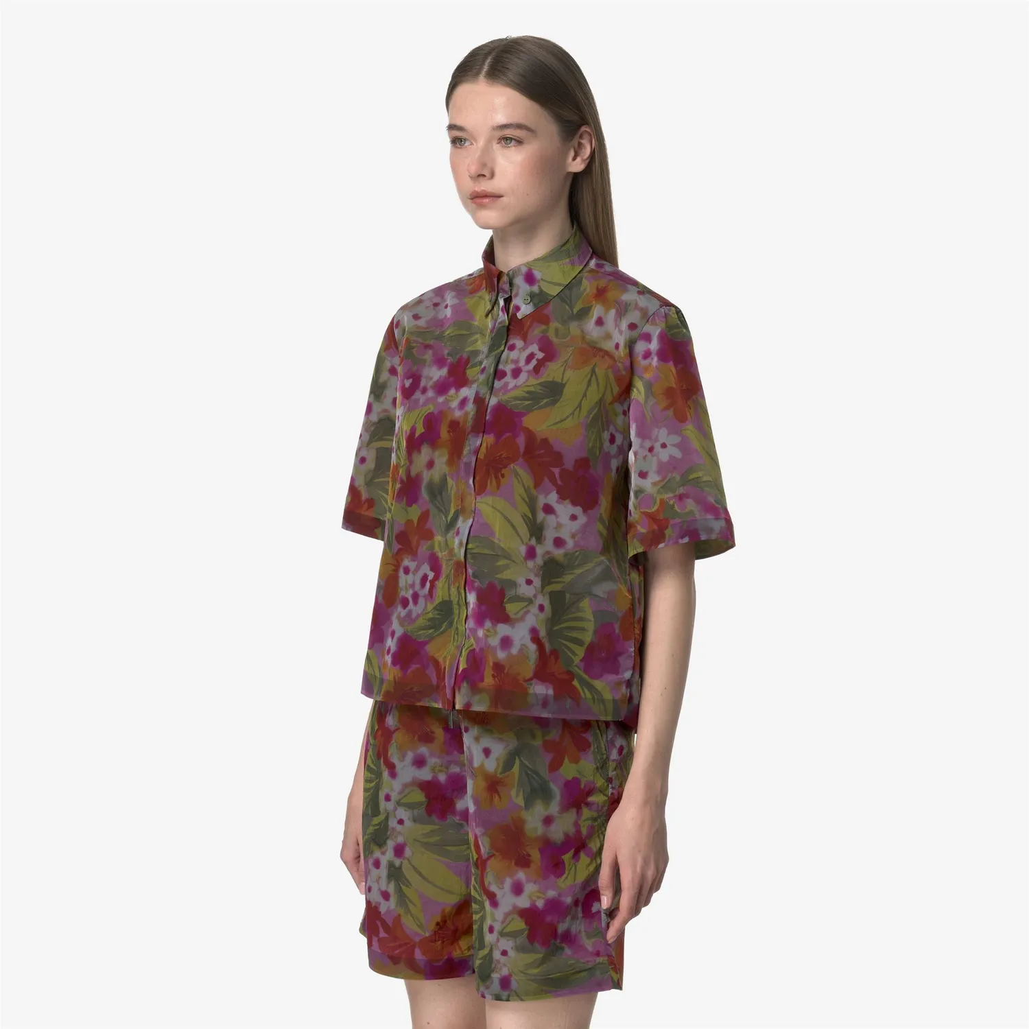 K-Way Lizet Print jacheta dama floral impermeabila