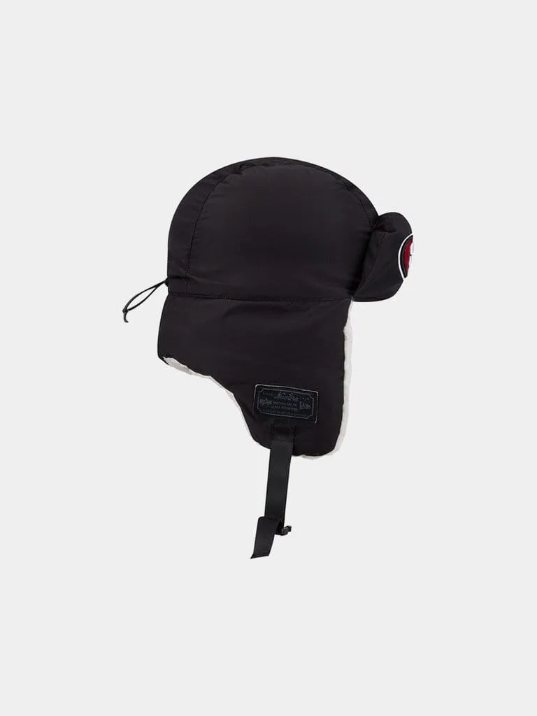 Alpha Industries 49ers caciula trapper neagra matlasata