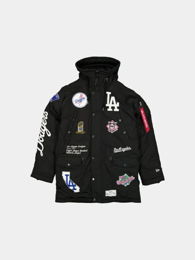 Alpha Industries N-3B Dodgers parka neagră de iarnă extremă