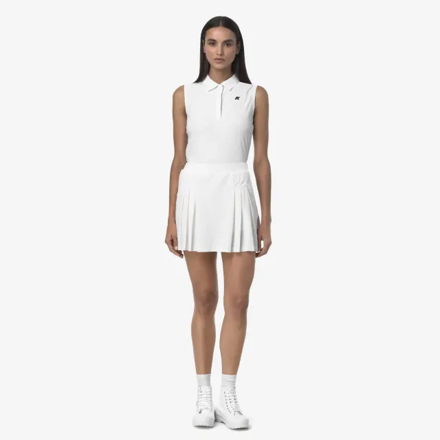 K-Way Pitch Golf fustă sport White Bright cu șort