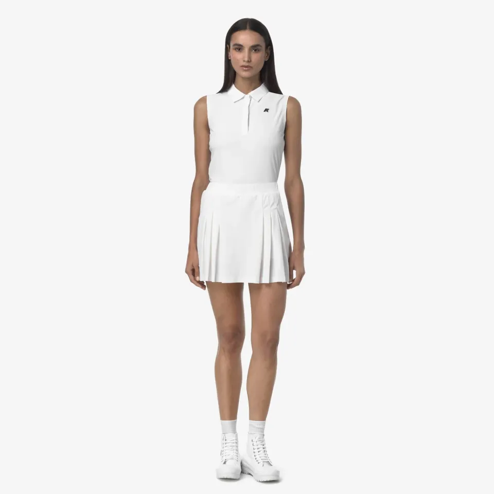 K-Way Pitch Golf fustă sport White Bright cu șort
