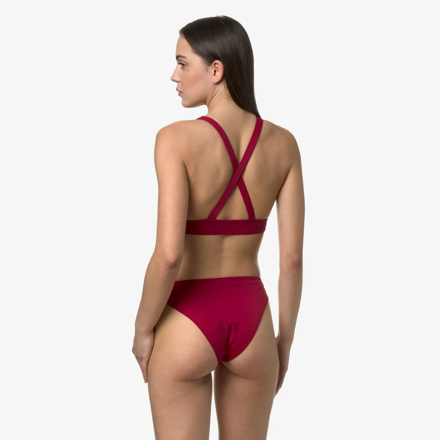 K-Way Brilly bikini dama Red Persian talie inalta