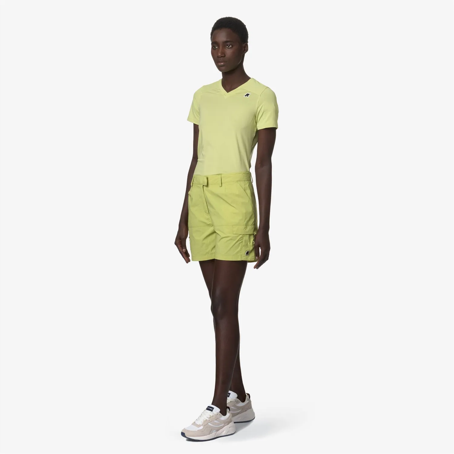 K-Way Argalps shorts dama verde telina cargo