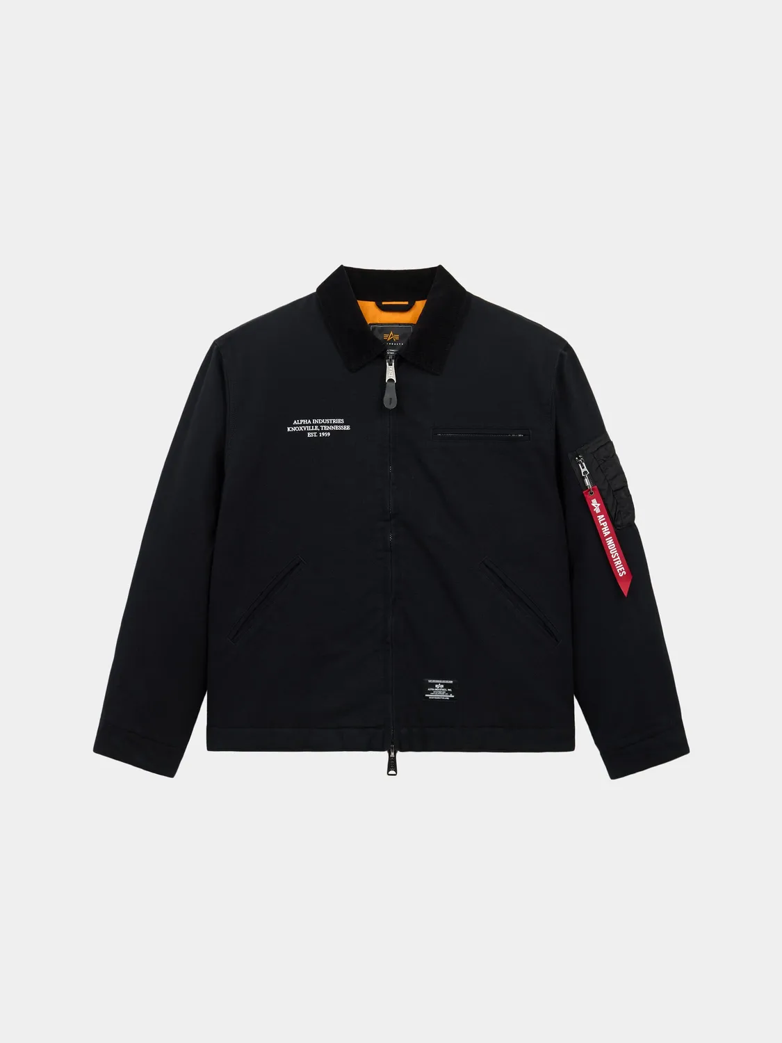 Alpha Industries Butler geacă de lucru neagră bumbac