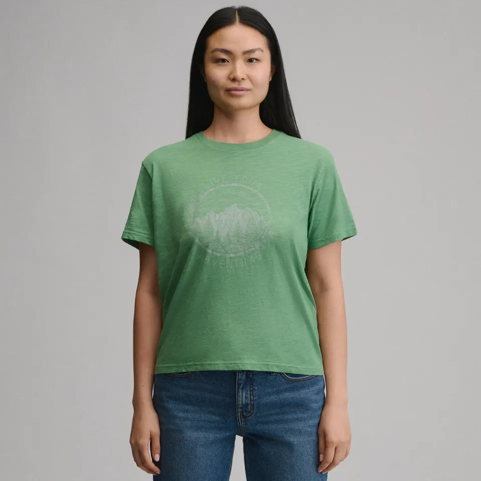 Eddie Bauer Adventure tricou damă Leaf bumbac lejer