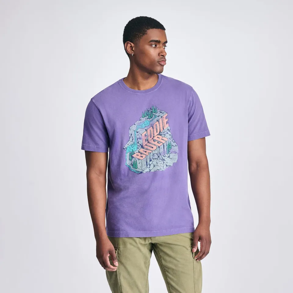 Eddie Bauer Mountain tricou barbati mov M bumbac