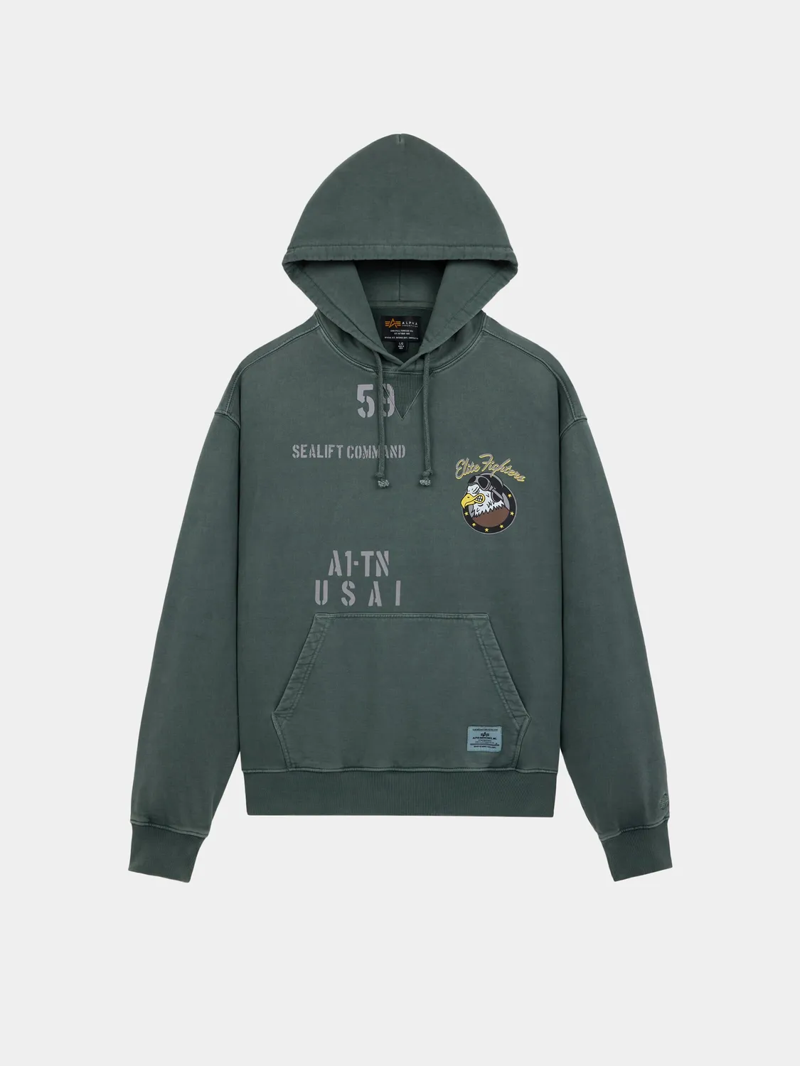 Alpha Industries Essential Hoodie Elite hanorac negru