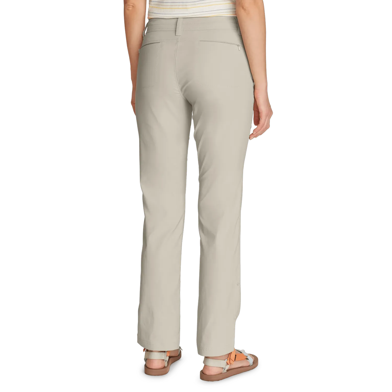 Eddie Bauer Sightscape pantaloni bej convertibili capri