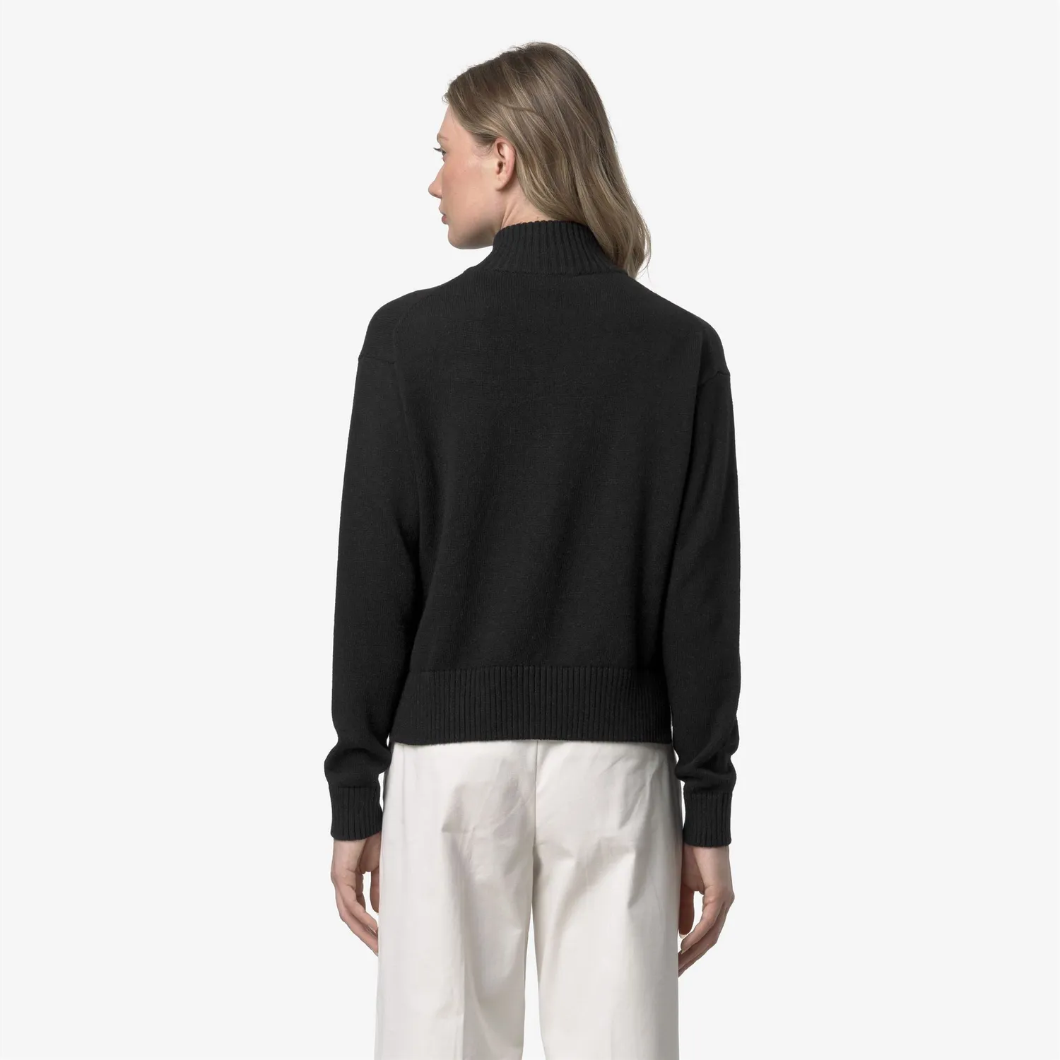 K-Way Betinne Cotton Cashmere jachetă tricotată damă Black Mel