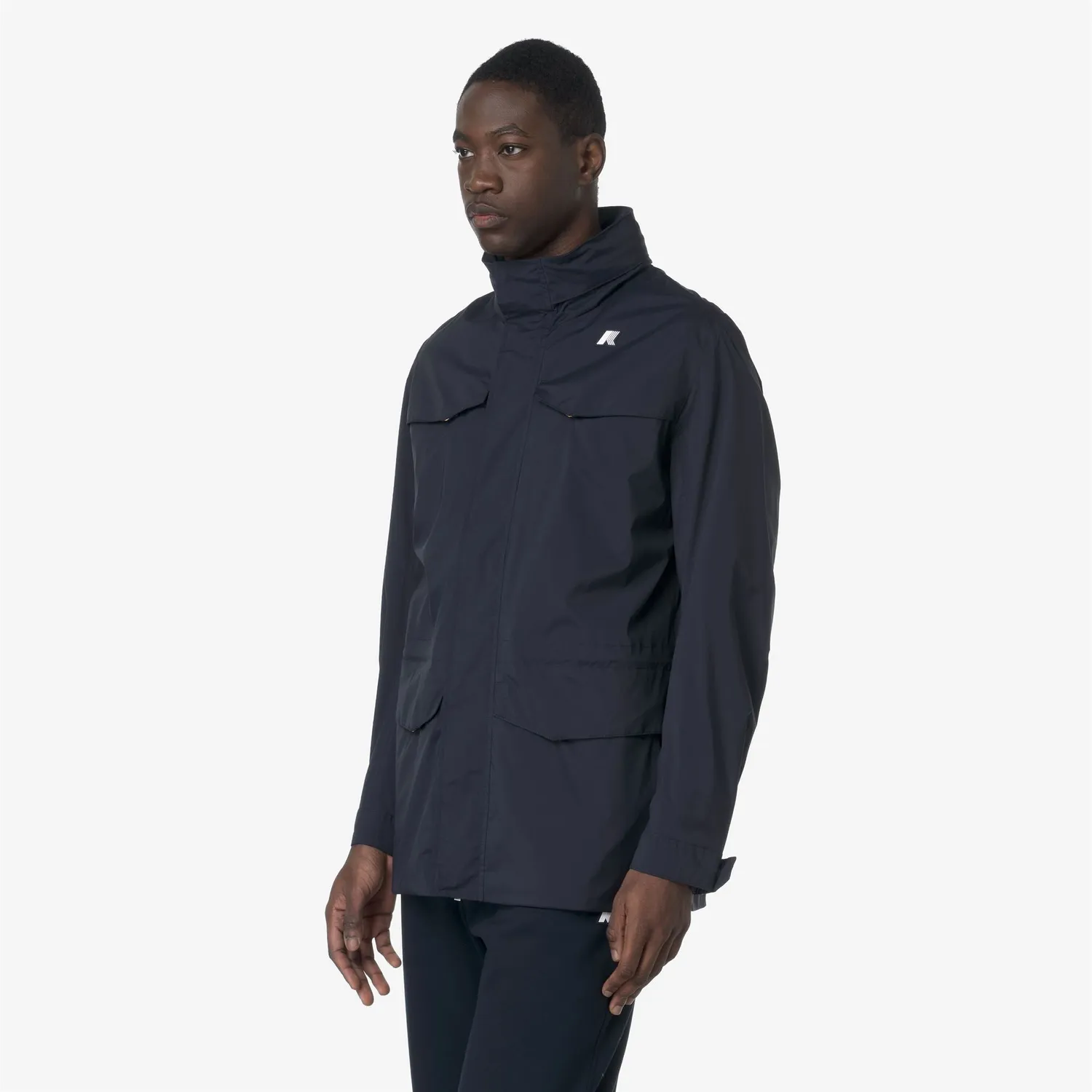 K-Way Manuel Stretch Nylon geacă bărbați albastru cu glugă