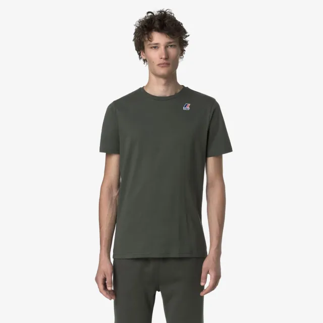 K-Way Leonide tricou unisex verde Blackish bumbac