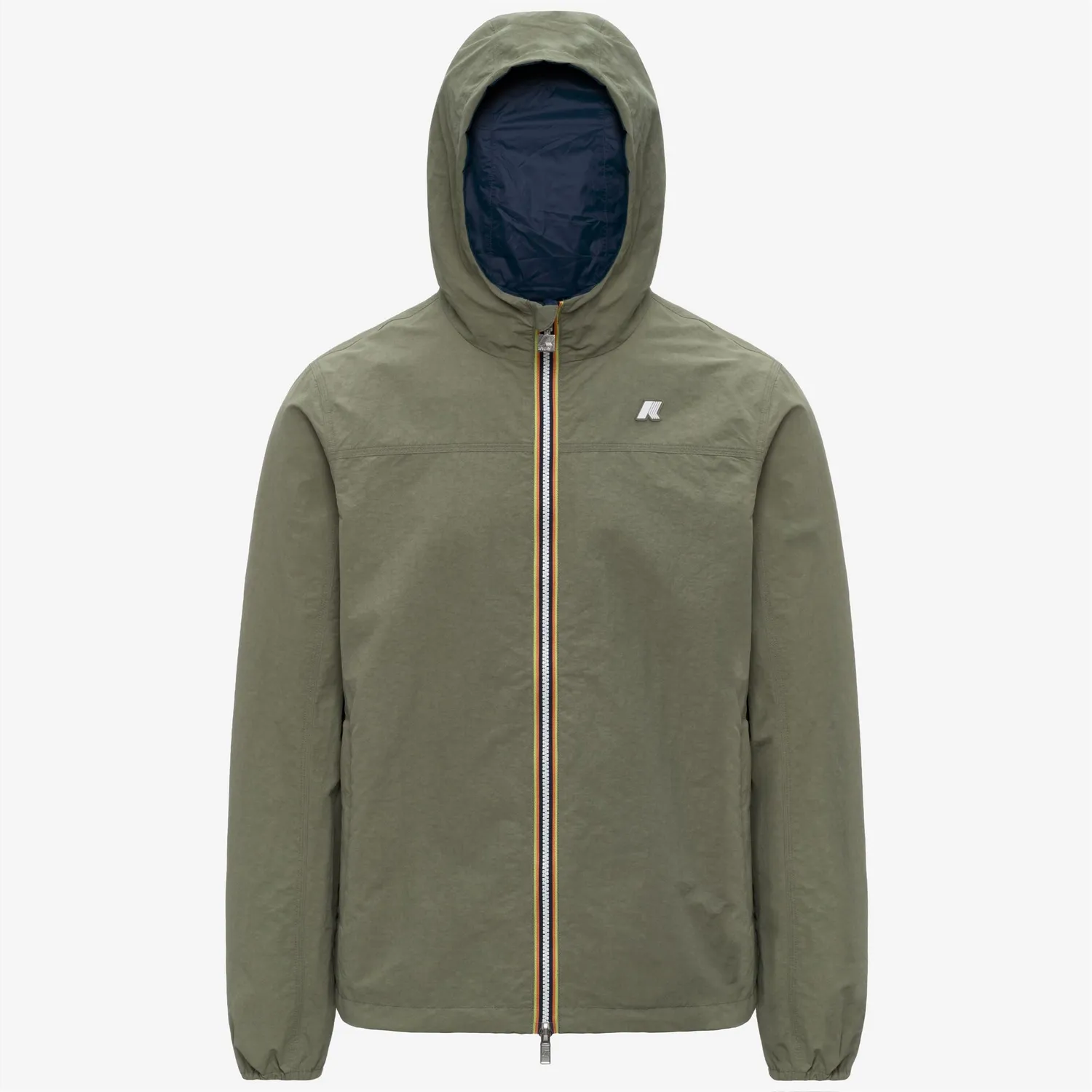 K-Way Jake Cotton Double geaca reversibila verde slim