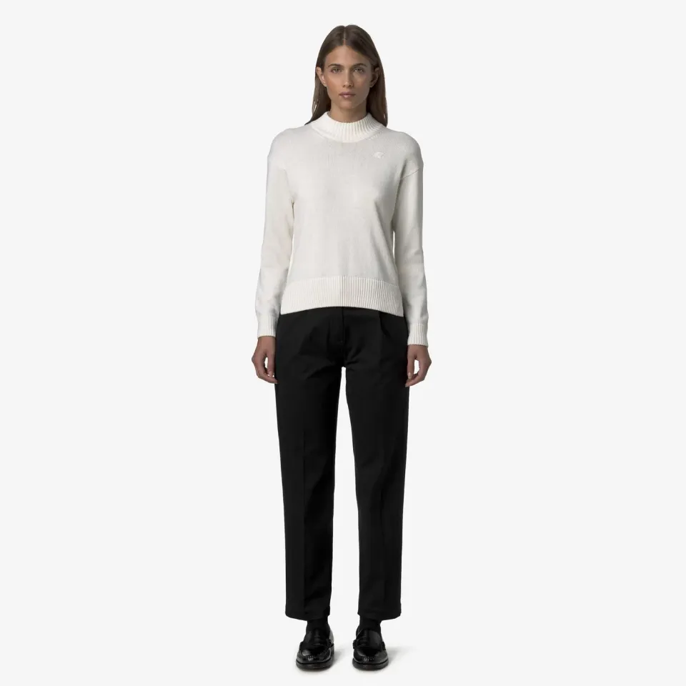 K-Way Eyre Twill Tech Peach pantaloni chino negri stretch
