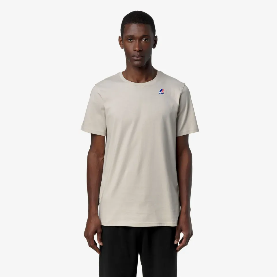 K-Way Leonide tricou unisex bej compact cu buzunar