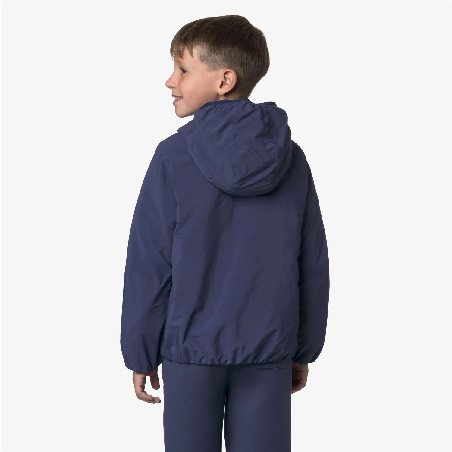 K-Way Jack Plain Warm geaca baieti Blue Deep Cobalt impermeabila