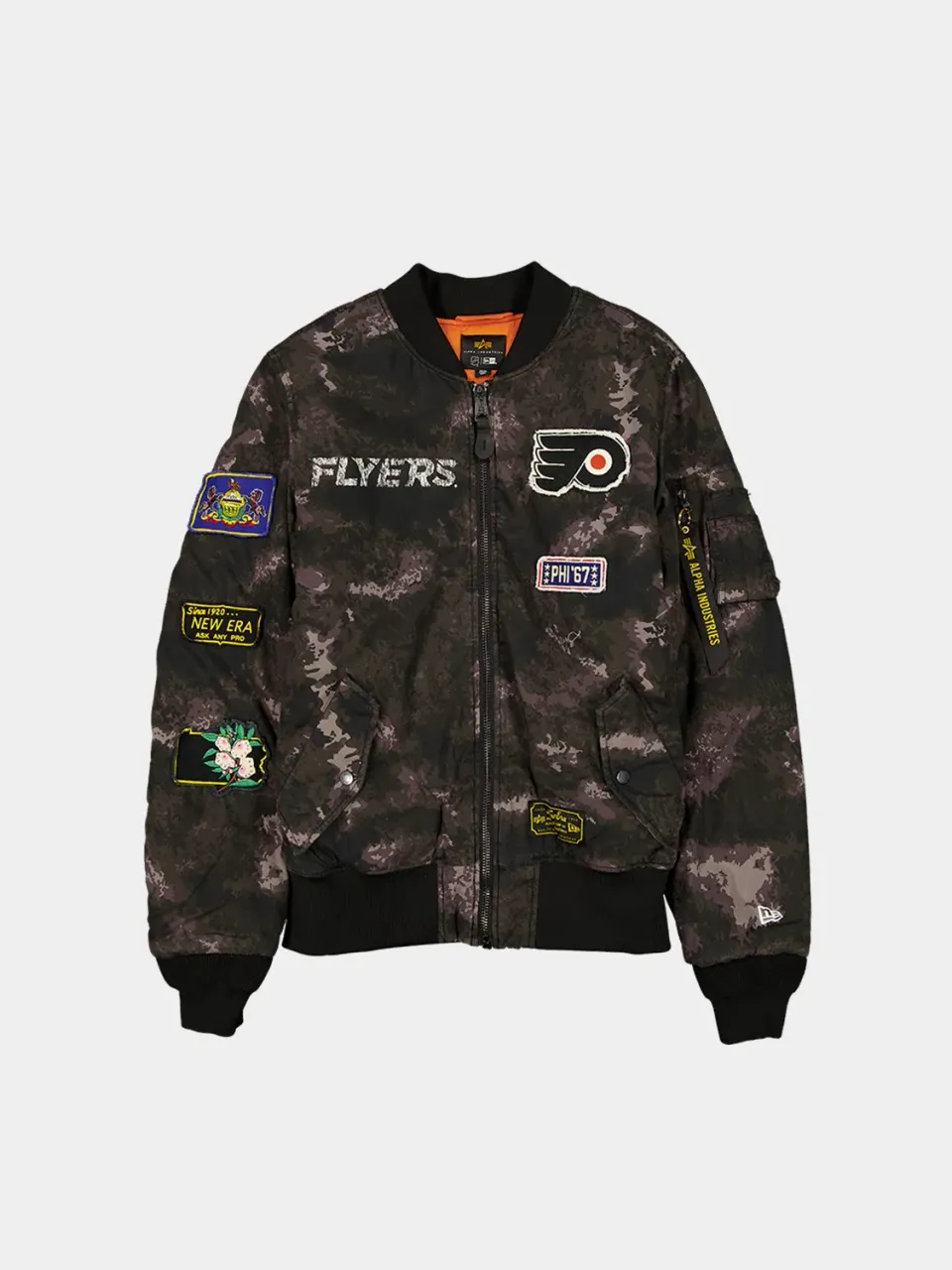 Alpha Industries MA-1 Flyers geacă bomber negru camo
