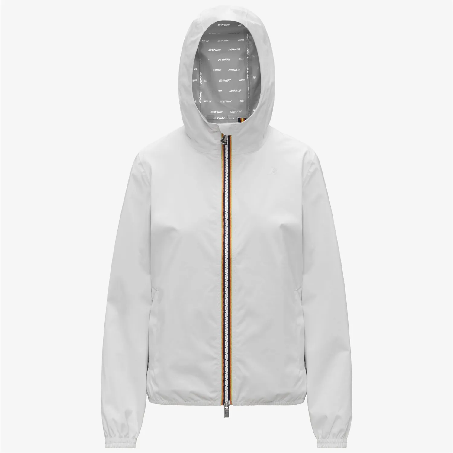 K-Way Lil 2.0 Stretch Dot geaca dama alba impermeabila