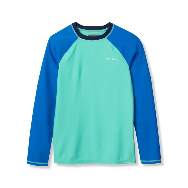 Eddie Bauer Sea Spray tricou plaja albastru maneca lunga