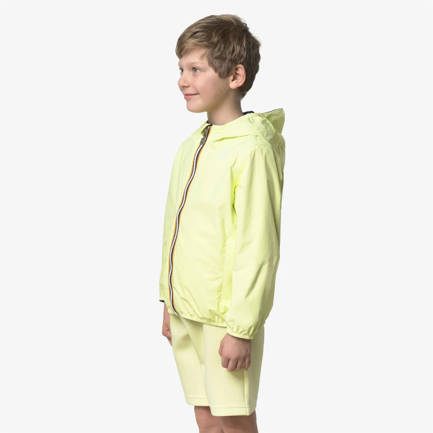 K-Way P. Jake Plus.2 Double geaca baieti galben reversibila