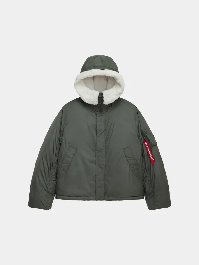 Alpha Industries Short Hybrid palton termo field gray ger extrem