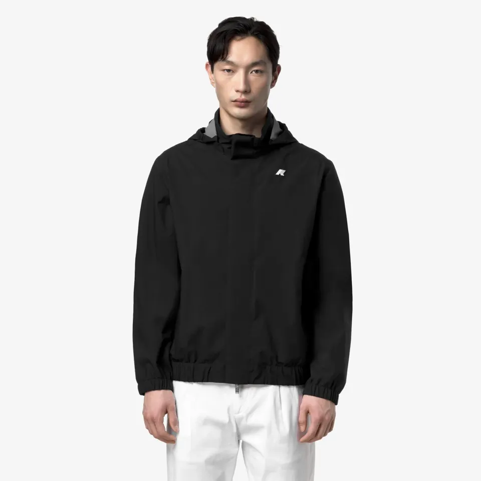 K-Way Aurene Stretch 2L geaca barbati scurta neagra impermeabila