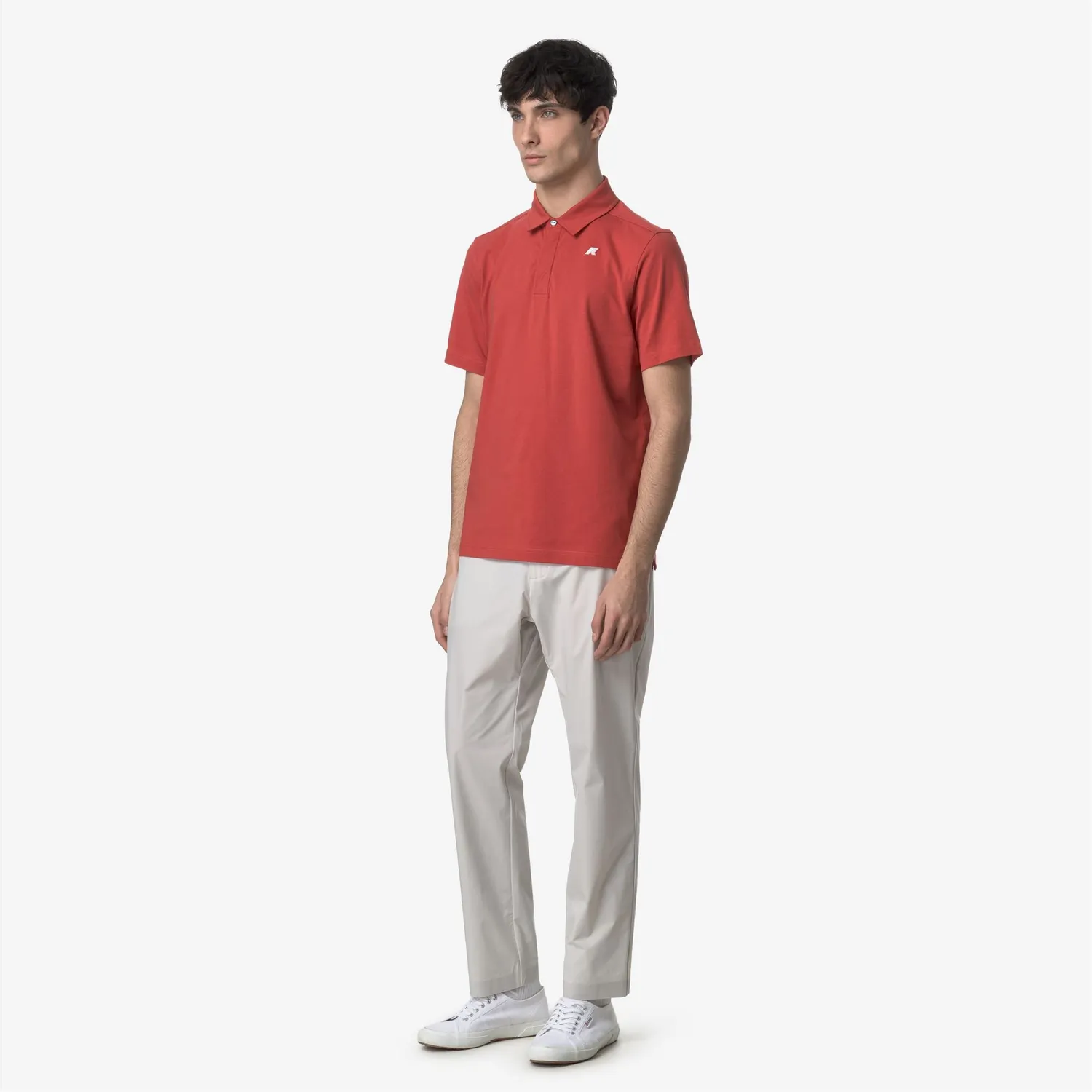 K-Way Elia Tech PL pantaloni chino barbati bej impermeabili