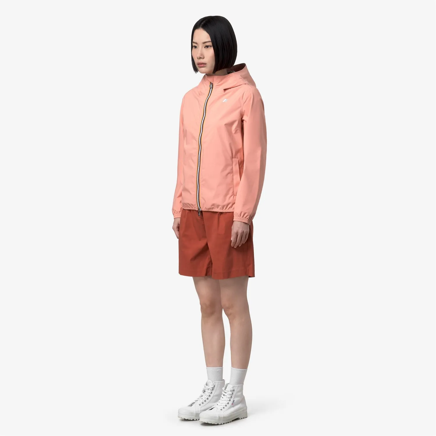 K-Way Lil 2.0 Stretch Dot geaca scurta roz impermeabila