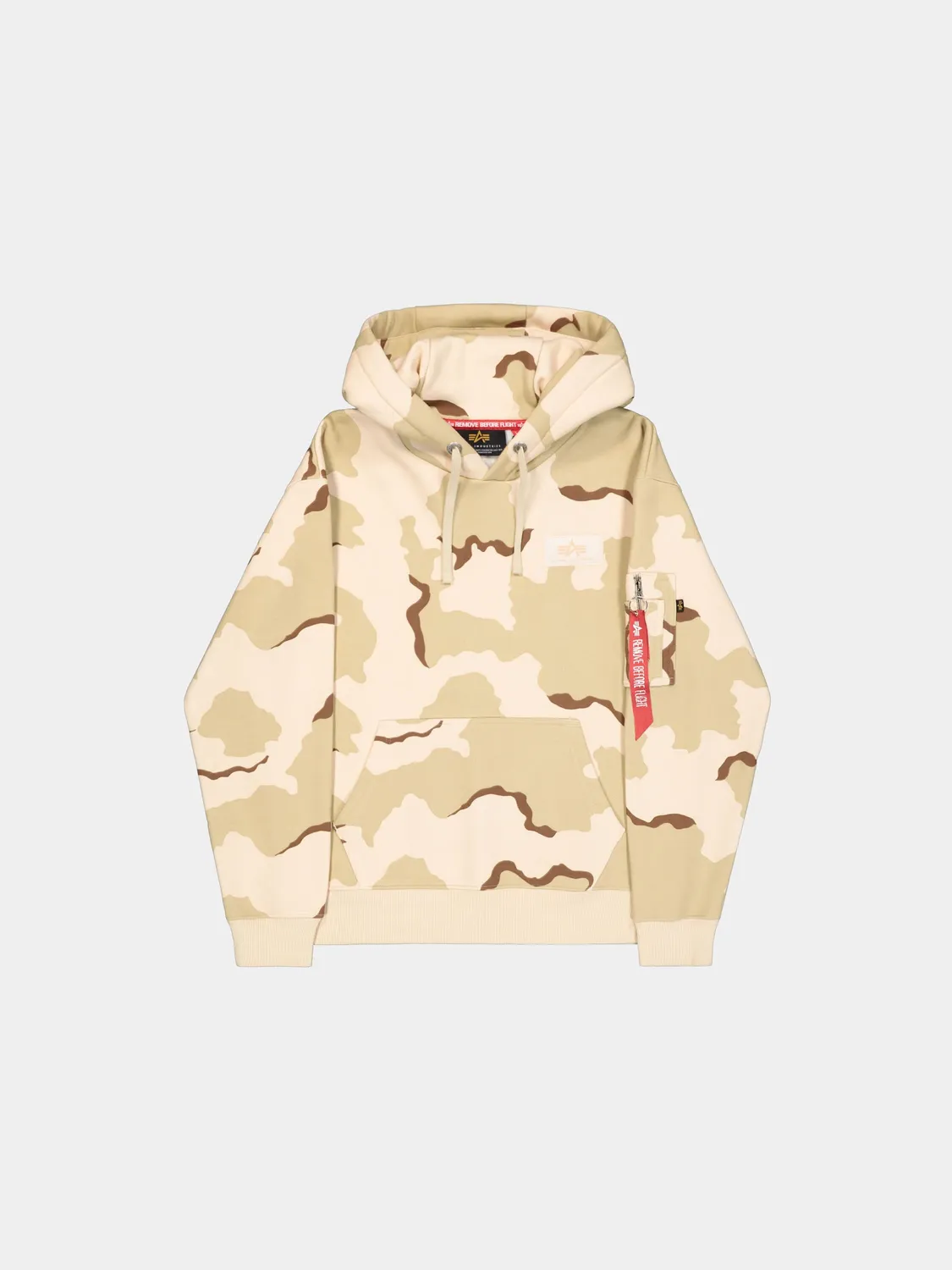 Alpha Industries Backprint hanorac camuflaj bumbac cu gluga