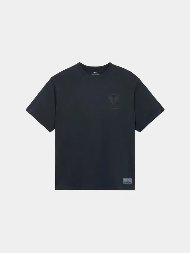 Alpha Industries Essential Battlewash tricou negru bumbac