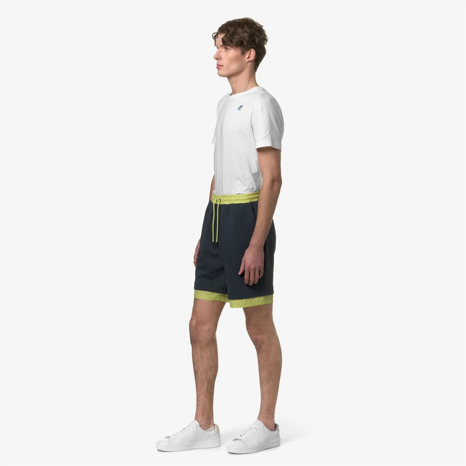 K-Way Le Vrai Nestor Nylon PC pantaloni scurti Blue Depth
