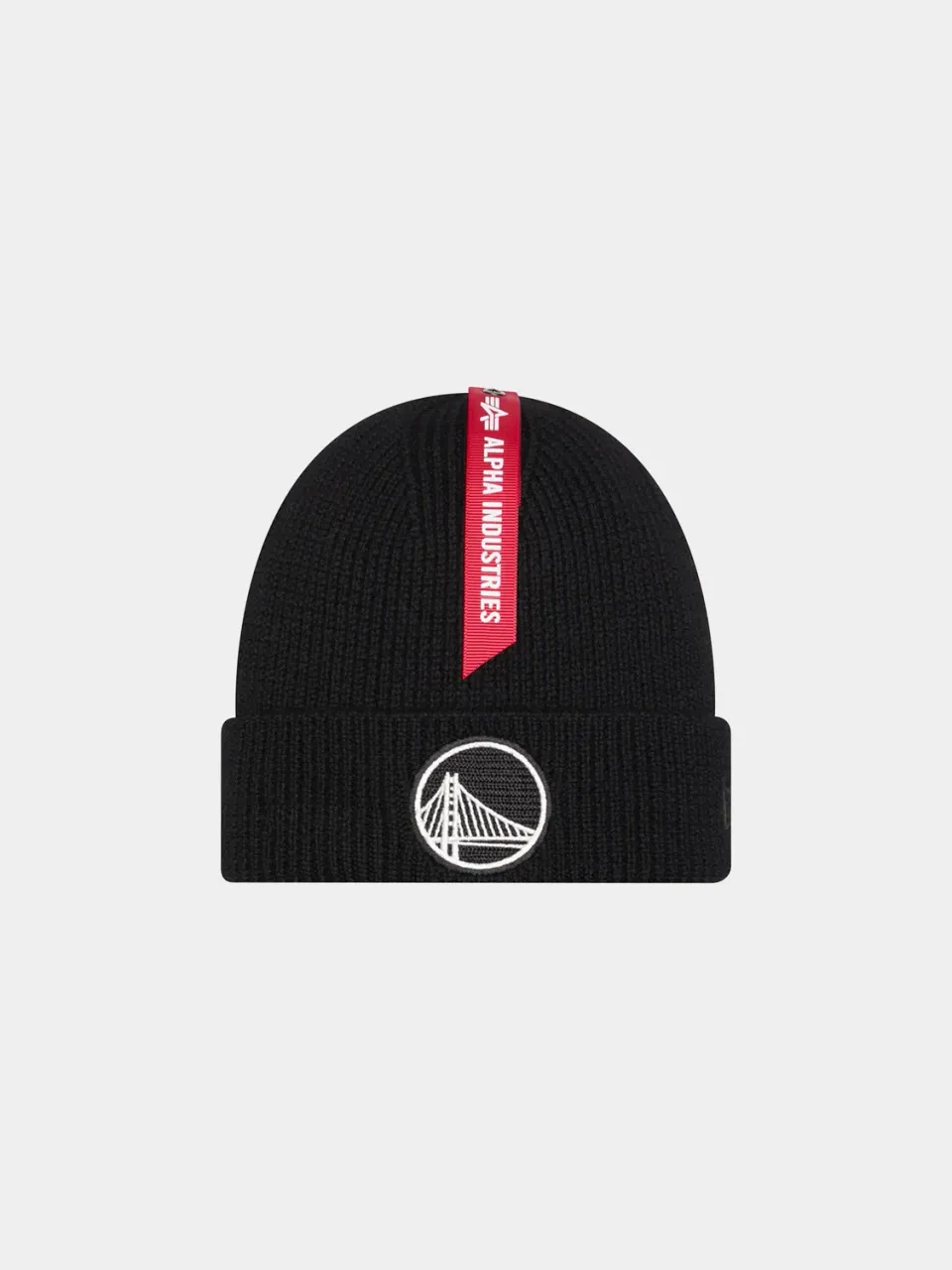 Alpha Industries Golden State Warriors Short Cuff caciula neagra merinos