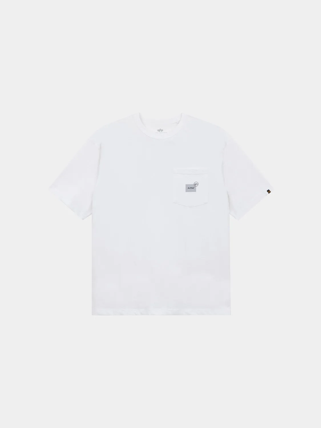 Alpha Industries UNFRM tricou White buzunar bumbac