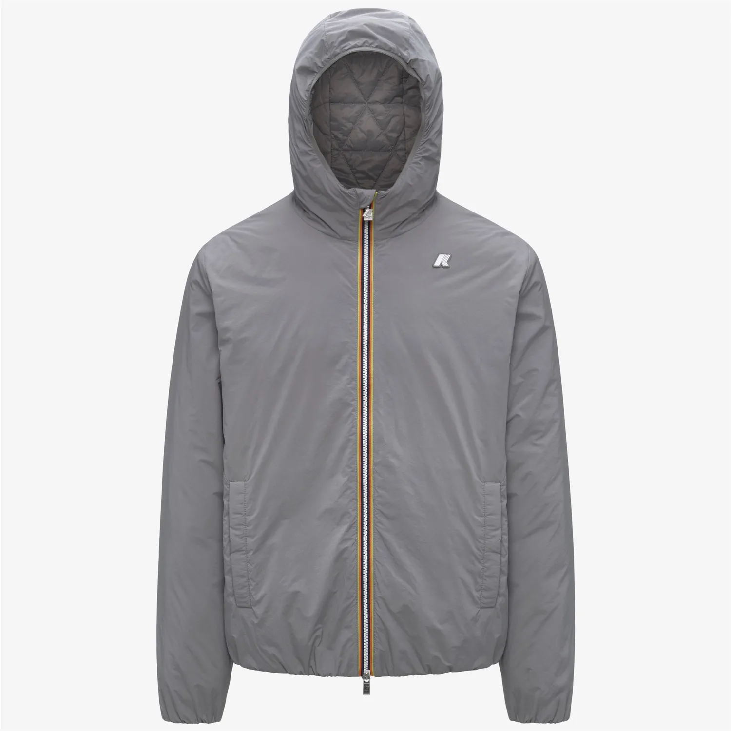 K-Way Jack Plain Warm K2136DW geaca Grey Frost calduroasa