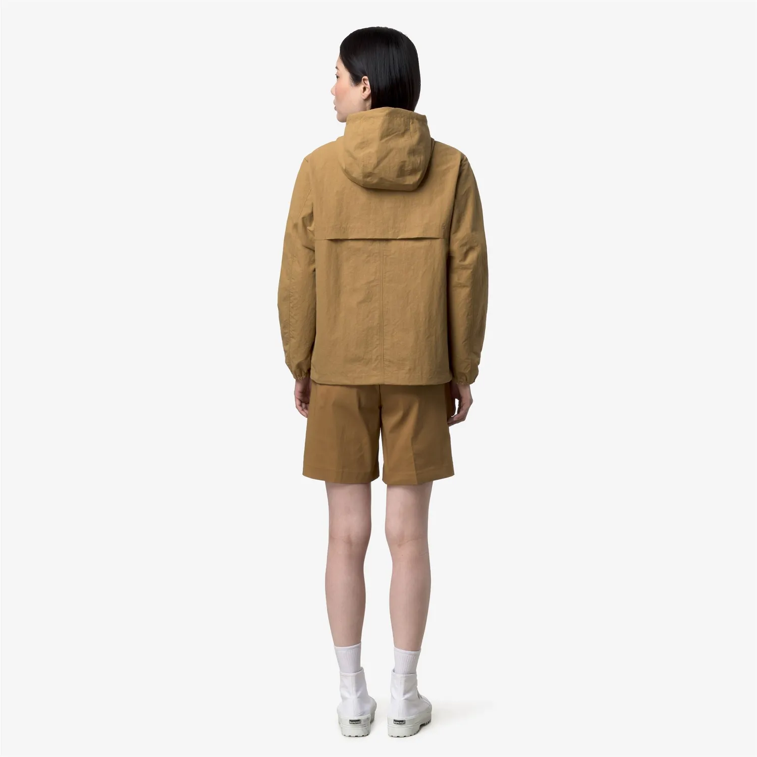 K-Way Jake Cotton Double geacă maro reversibilă