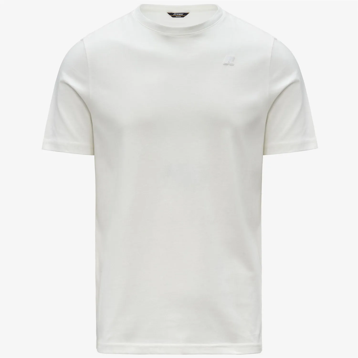 K-Way Odom tricou barbati alb gardenia slim bumbac