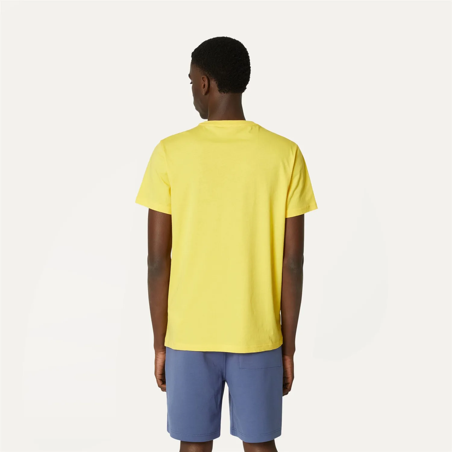 K-Way Sigur tricou barbati galben Sunstruck bumbac slim