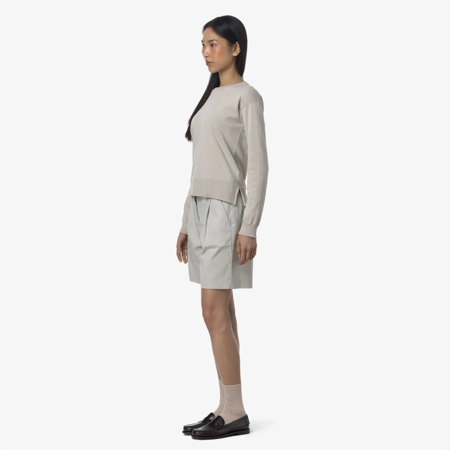 K-Way Nive Twill Tech bermude dama bej deschis gabardina