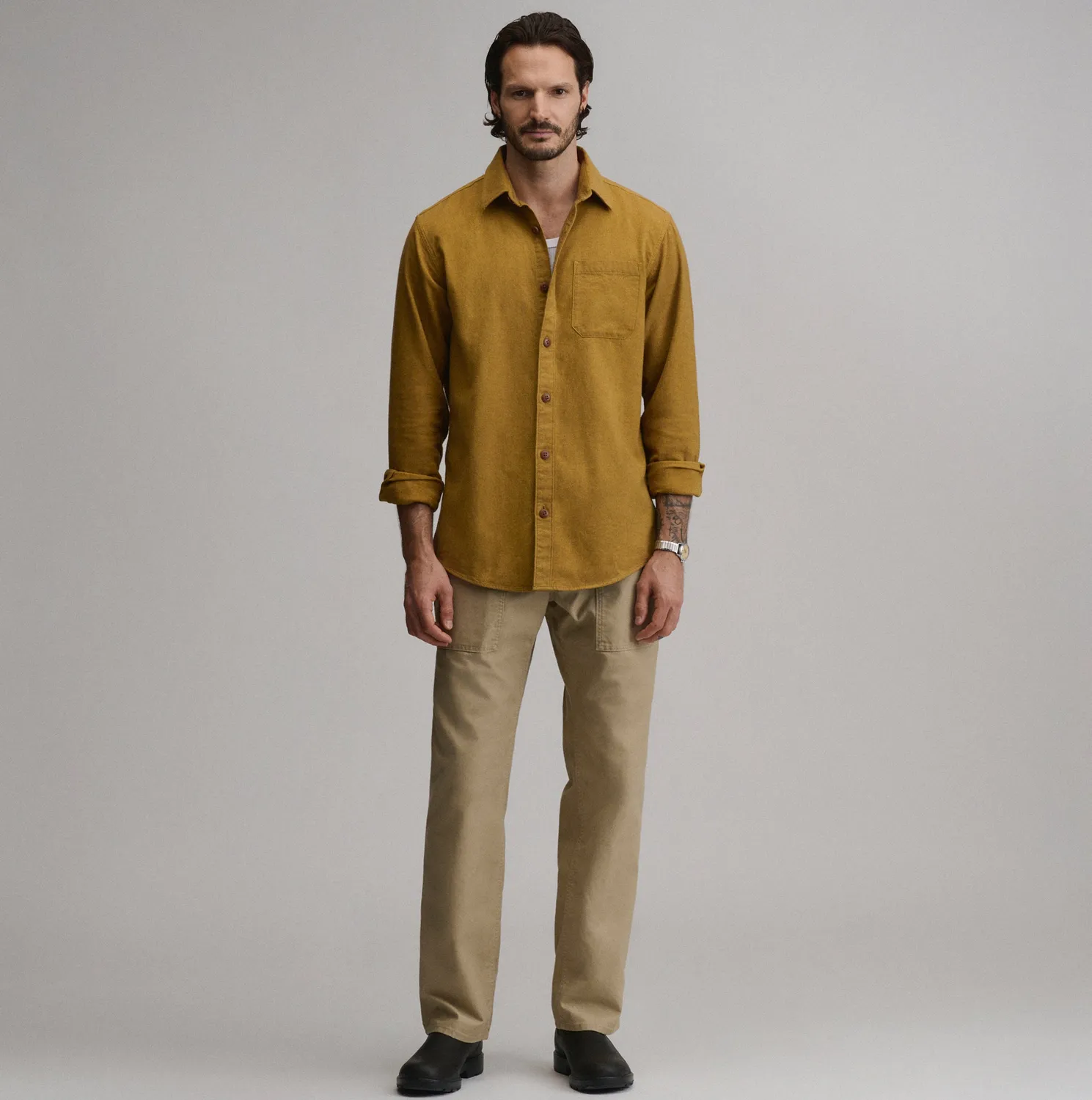 Eddie Bauer Favorite camasa flanel barbati bleumarin bumbac