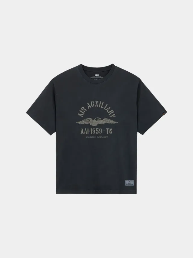Alpha Industries Essential Battlewash tricou negru vintage