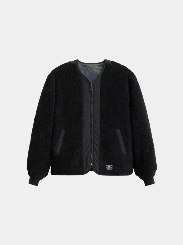 Alpha Industries Reversible M-65 Quilted Liner geaca neagra reversibila