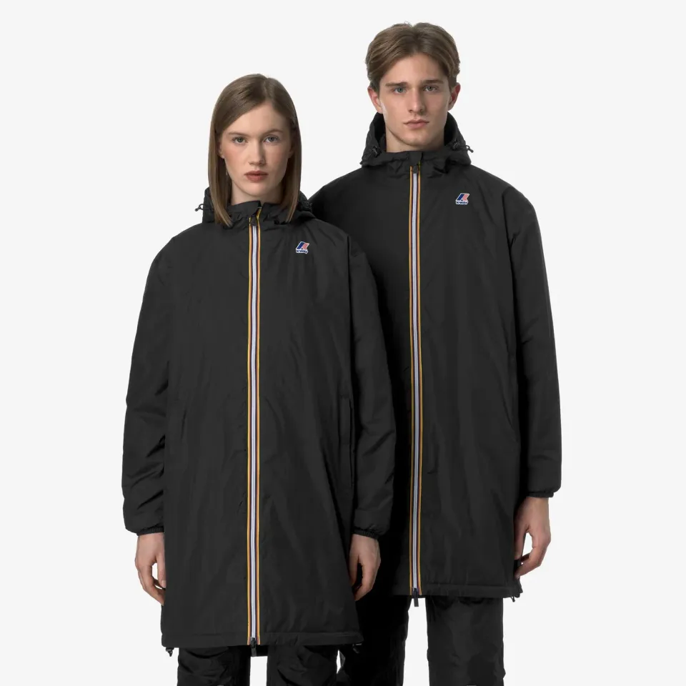 K-Way Le Vrai Eiffel palton negru unisex impermeabil 3/4