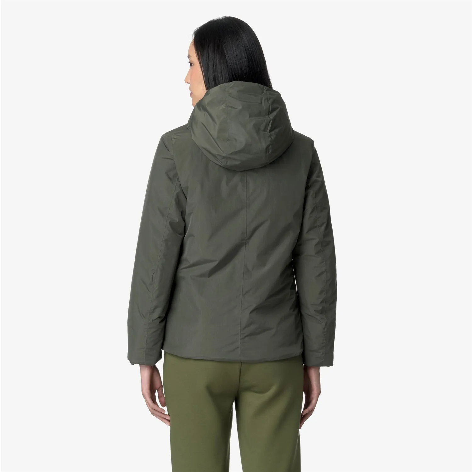 K-Way Lil Soft Touch Marmotta geaca dama verde calduroasa