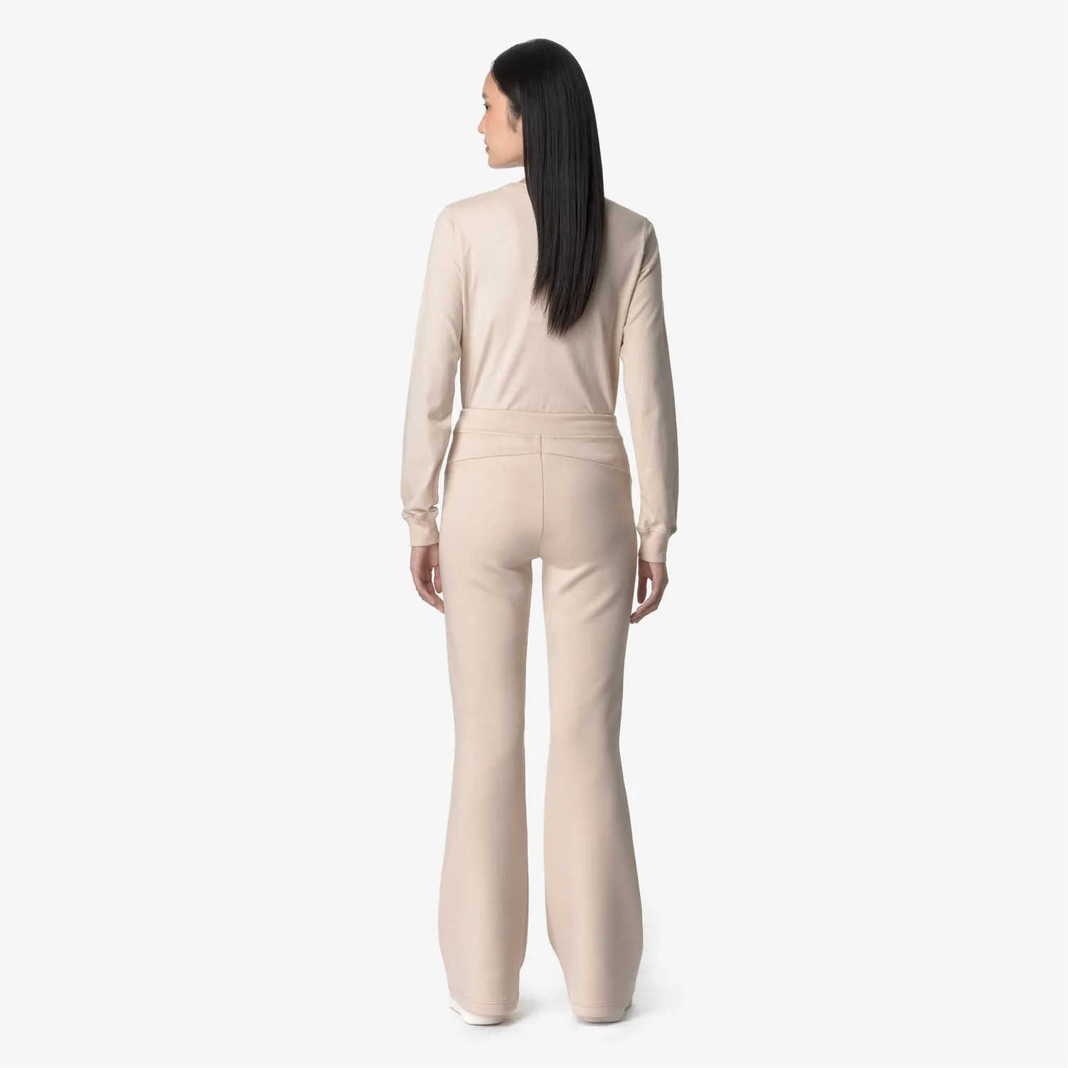 K-Way Jenny pantaloni sport damă roz Pink Tint evazați