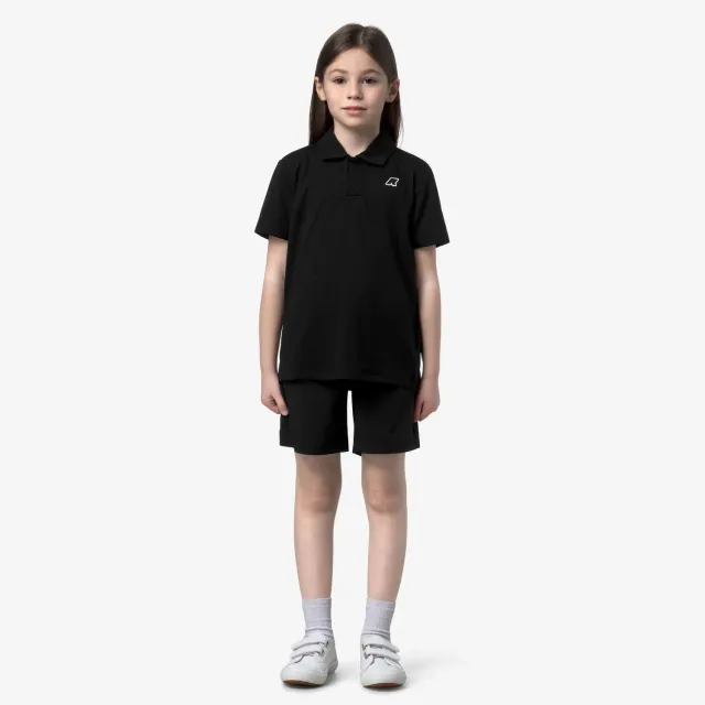 K-Way Nesilier Travel pantaloni scurti copii negru impermeabili