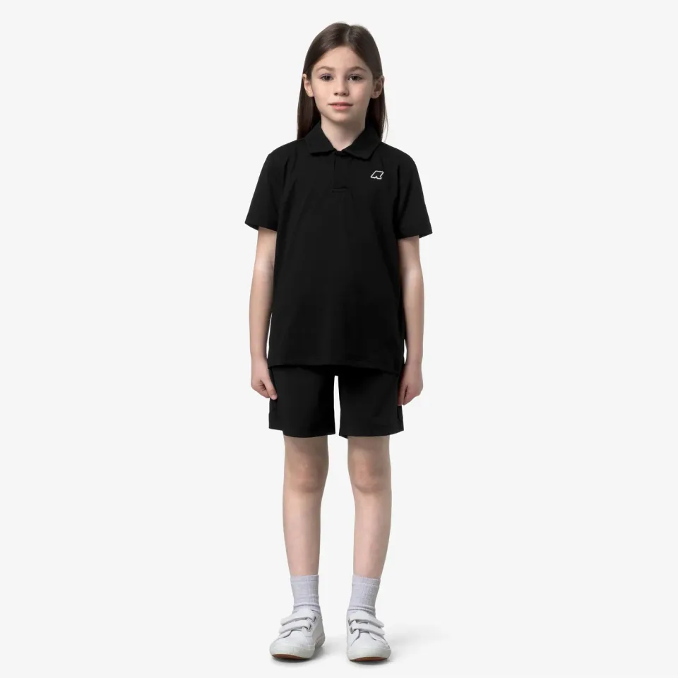 K-Way Nesilier Travel pantaloni scurti copii negru impermeabili