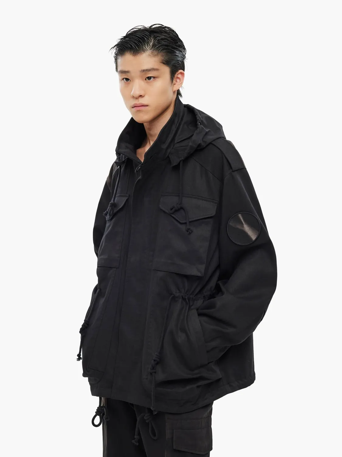 Alpha Industries Jiyongkim Sun-Bleached Field palton negru bumbac