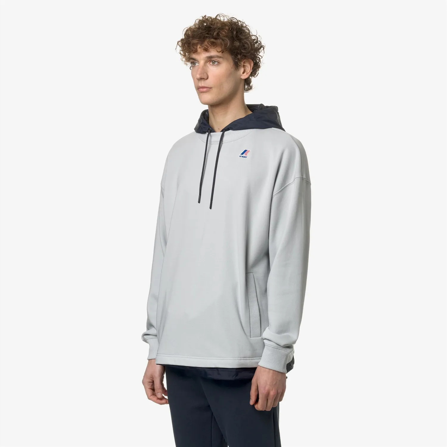 K-Way Le Vrai Donatien hanorac fleece gri cu gluga