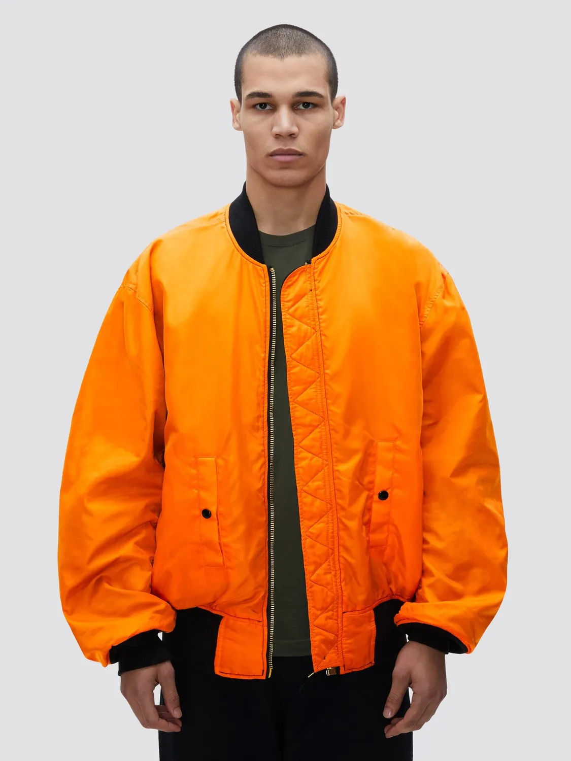 Alpha Industries L-2B Loose geaca bomber negru nailon